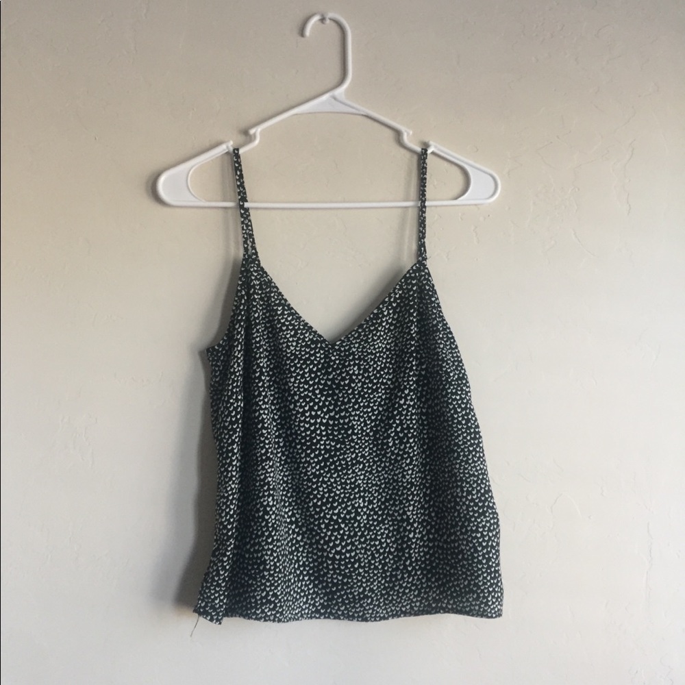 H&M heart polka dot top